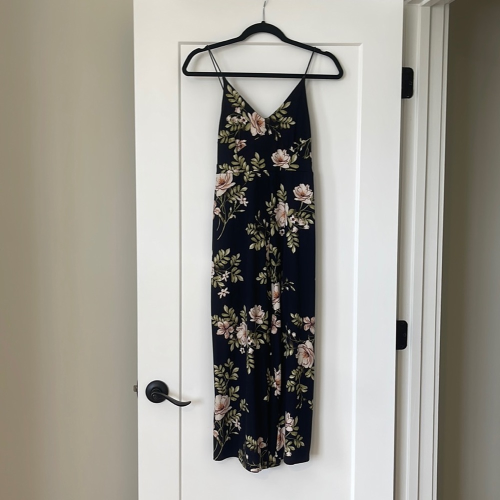 Dark navy floral jumper